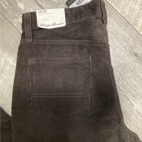 EDDIE BAUER Brown NEW Corduroy 32x32 - Picture 4 of 6